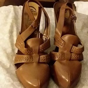 Candies brown heels. EUC